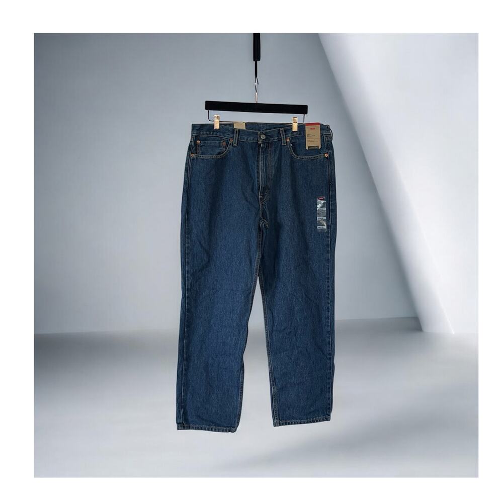 New Levi's Men's 550 Relaxed Mid Rise Relaxed Fit Tapered Leg Jeans 38 x 30
